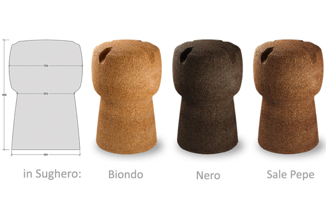 Cork cap cap 95 cm in full natural and recycled cork. Etsy