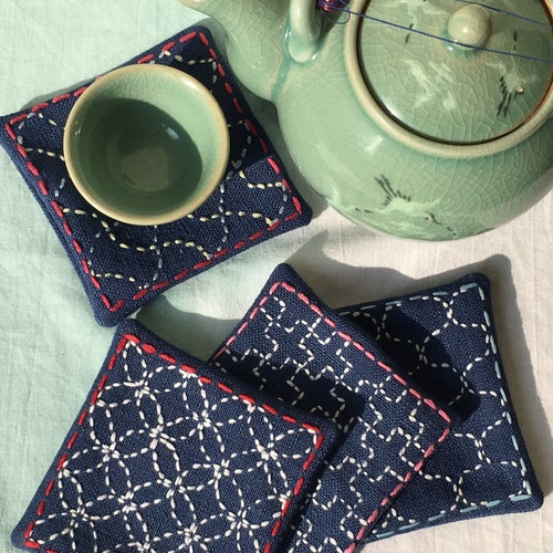 Kogin Sashiko Pincushion Japanese Embroidery DIY Kit With Etsy UK