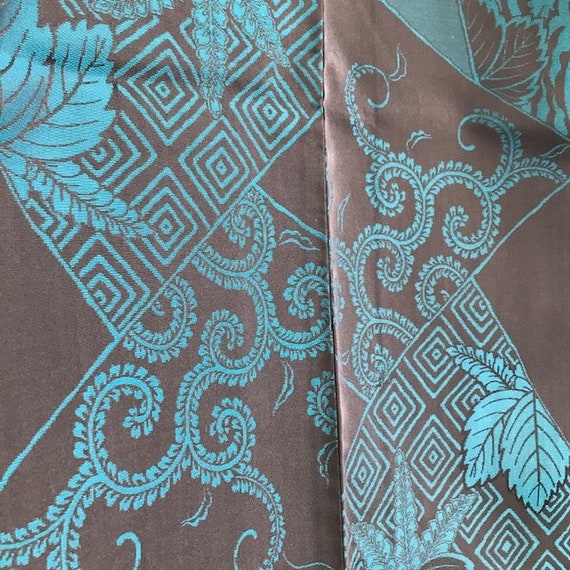 Vintage silk kimono 1930s Black & neongreen tradi