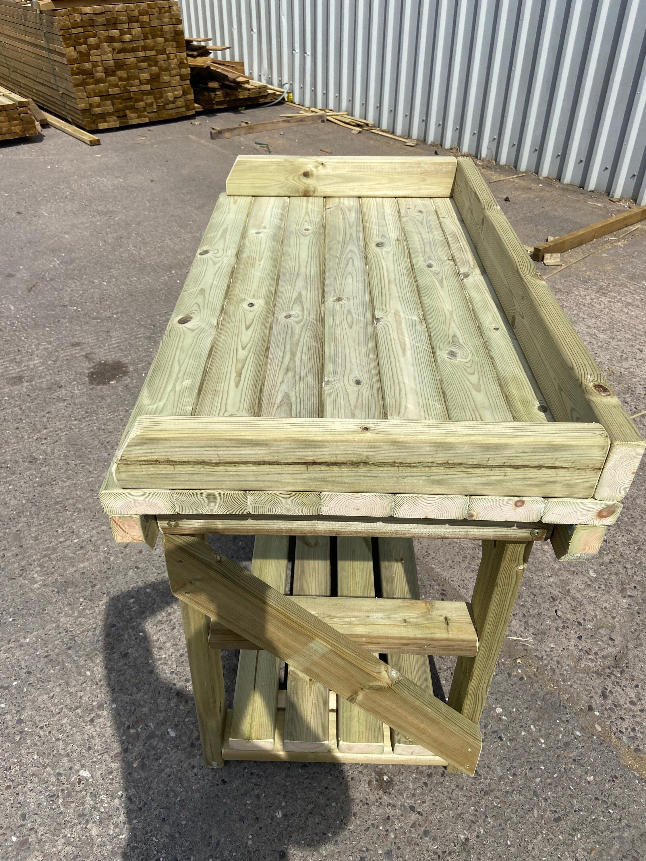 Heavy Duty Potting Table Planting Bench. Single Shelf or Etsy UK
