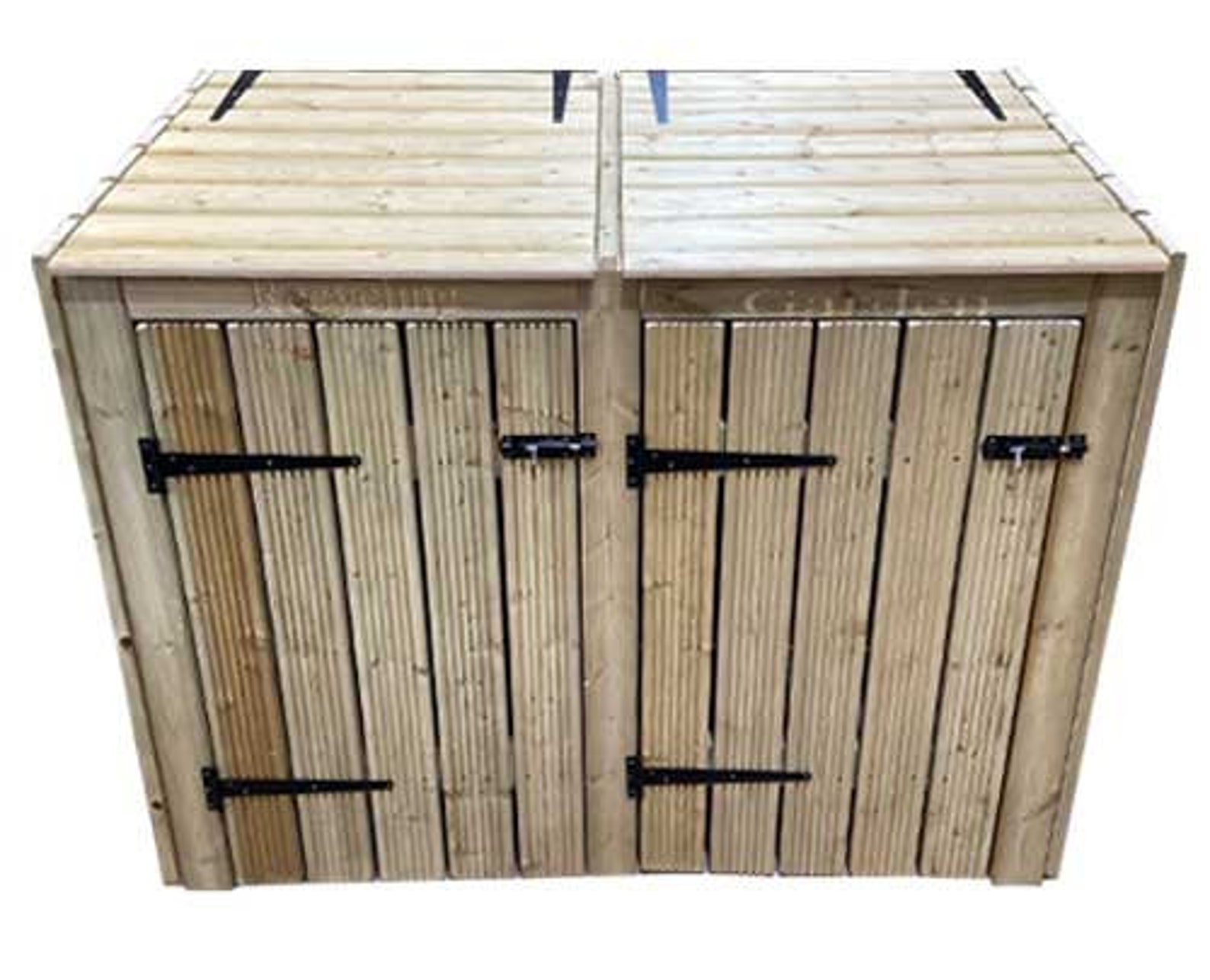 Premium Wooden Bin Store Single Wheelie Bin Storage Etsy