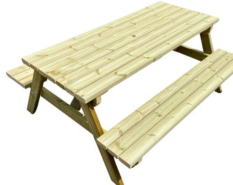 Wooden Picnic Table/Bench, Heavy Duty Pub Bench, Picnic table & Bench Set