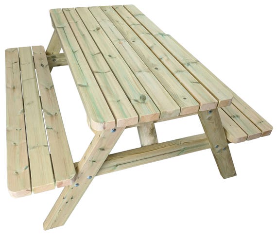 Premium Heavy Duty Wooden Picnic Table Pub Bench Rounded Etsy
