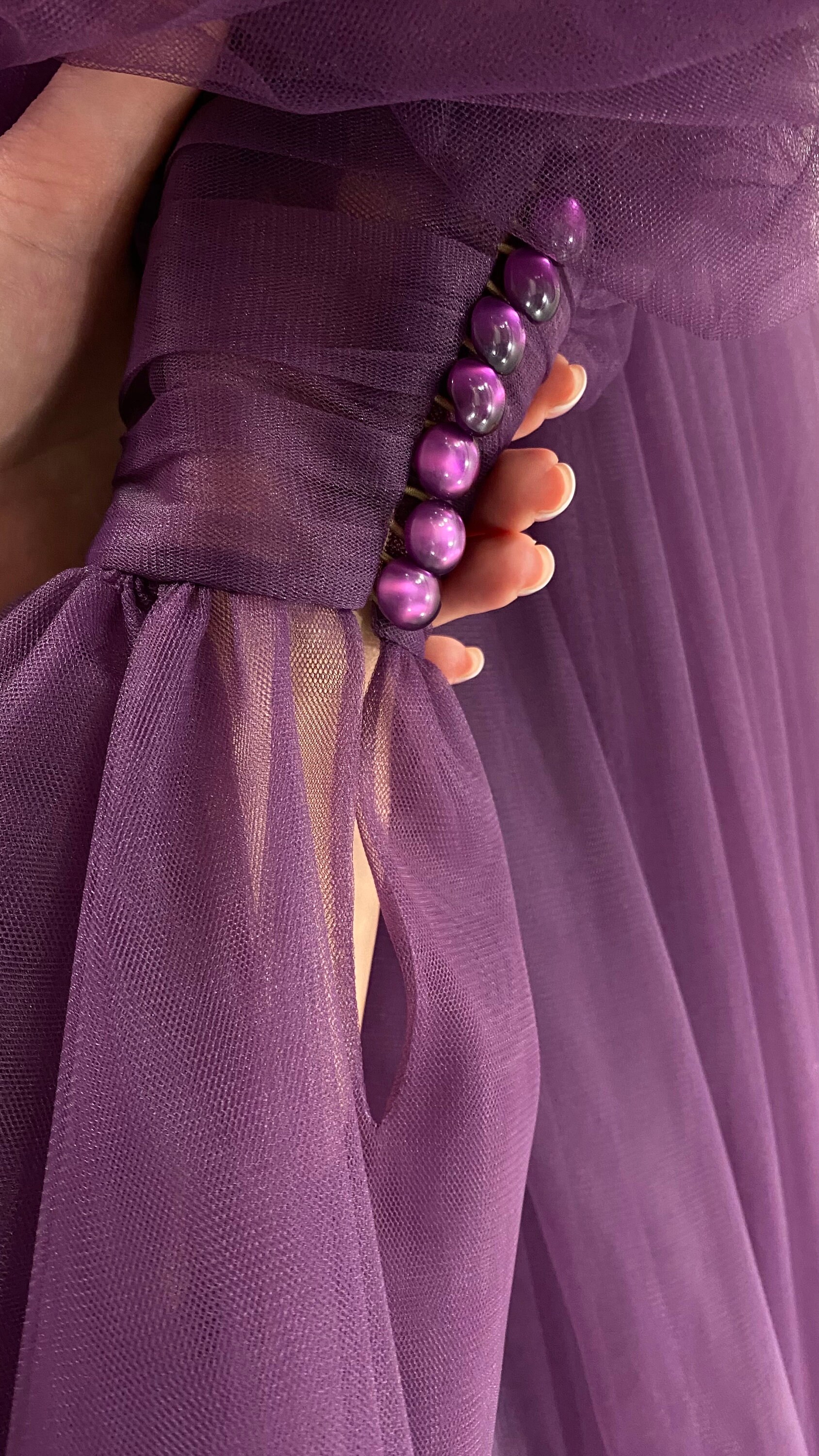 purple tulle maternity dress Lavender One Shoulder Tulle Maternity Maxi Dress