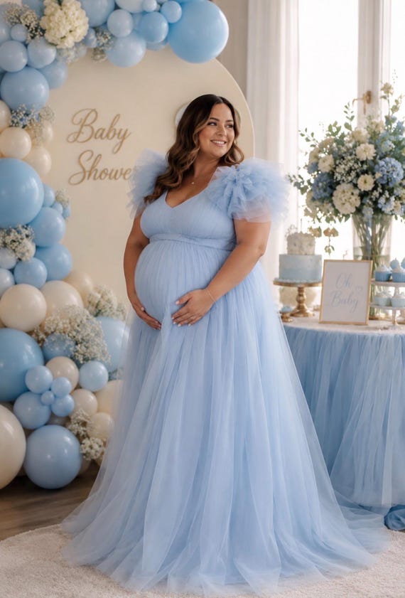 plus size blue baby shower dress Buy Maternity | Luxury Dress | Tulle Pregnancy Gown for Photoshoot | Custom Made to Your Measurements Online in India summer-sale Beaded Bridal Mini Dress Size(<a href=