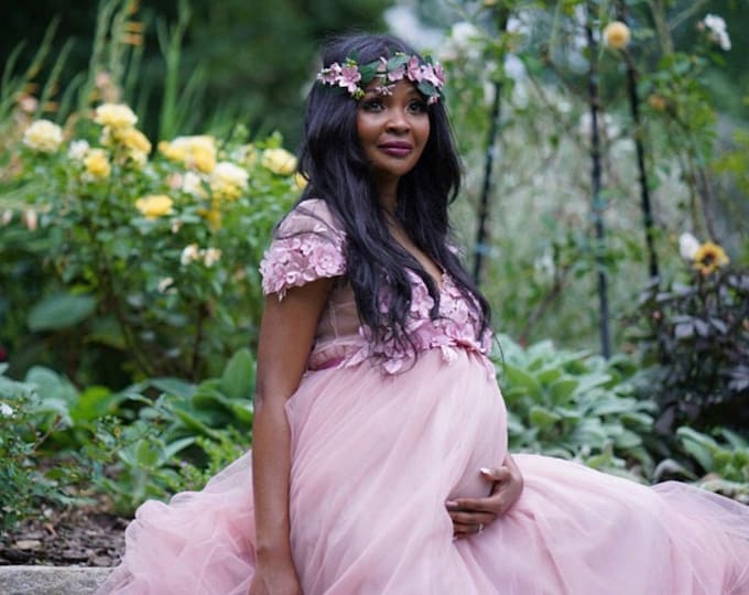 Maternity Dress for Photo Shoot Baby 