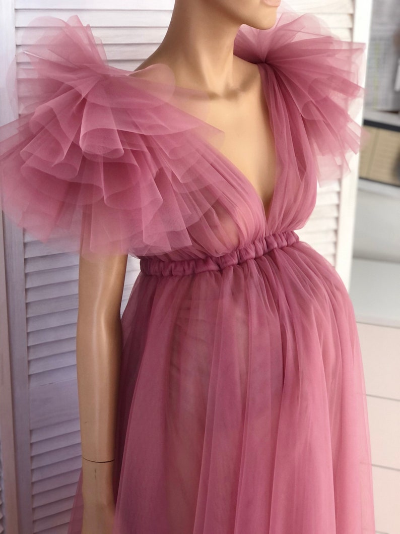 Blush Maternity Dress for Photo Shoot Baby Shower Dress Etsy