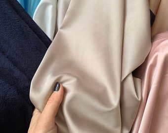 Lining for long dress with long sleeves. Soft silk satin.