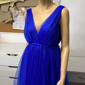 baby blue satin bridesmaid dresses Cowl Front Satin Bridesmaid Dress main image 0