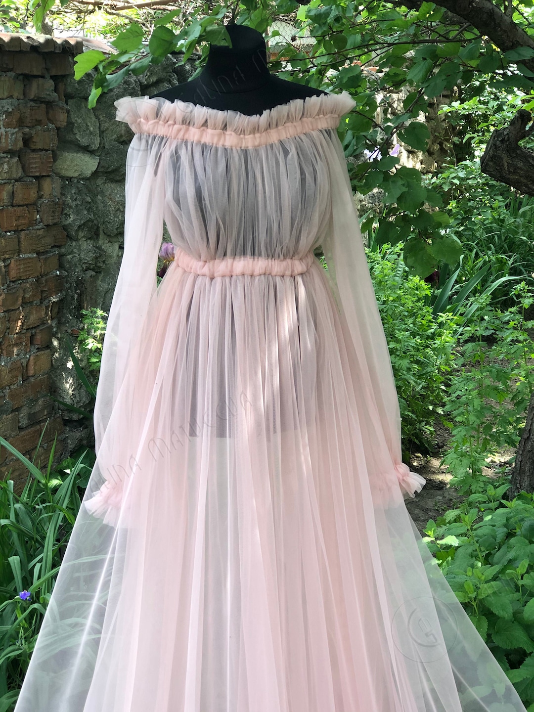 pink ruffle off the shoulder maternity dress Momyknows Pink Off Shoulder Bandeau Ribbed Pleated Bodycon Puff Sleeve Evening Gown Baby Shower Maternity Maxi Dress