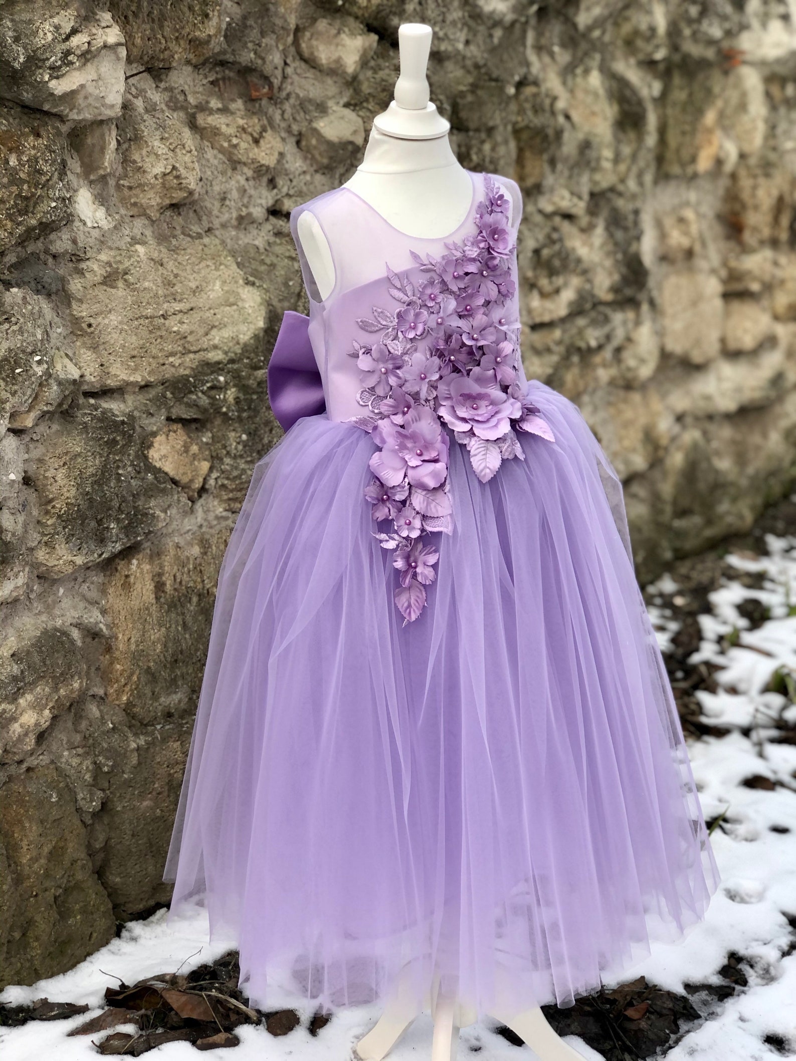 Molly Dress Lavender Vine Floral main image 1