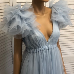 Blue Maternity Dress For Photo Shoot Baby Shower Dress Maternity Gown Blush Long Maternity Dress Floor Length Blush Pink Dress