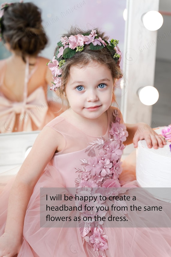 Blush Pink Flower Girl Dress Dusty Pink Dress Dusty Rose Pink Flower Girl Dress Bridesmaid Holiday Blush Tutu Dress Lace Flower Girl Dress Etsy UK