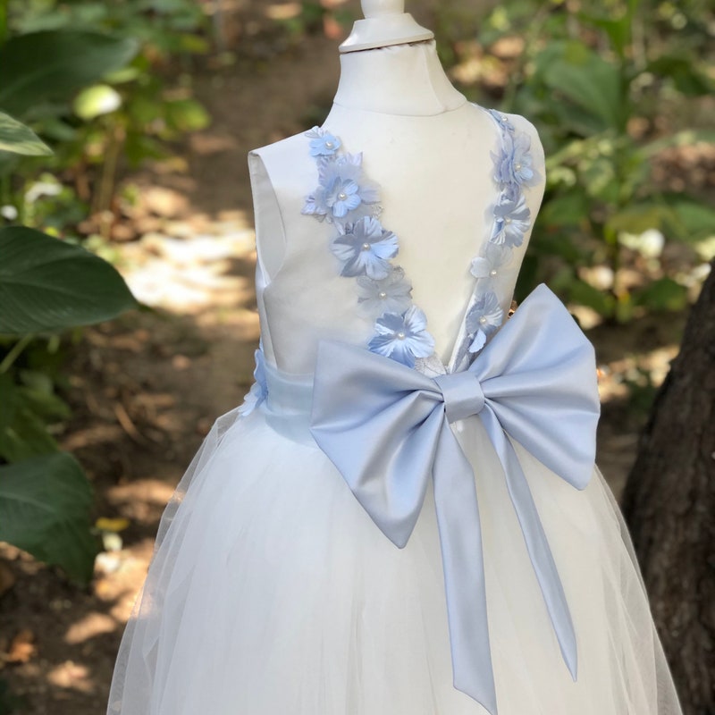 DRESS & Fleur Girls Floral Occasion Dress in Ivory