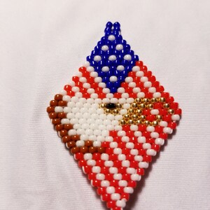 American Eagle Beaded Earrings
