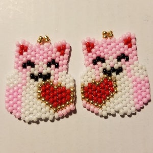 Luck Cat Beaded Earrings