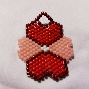4 Hearts Beaded Earrings