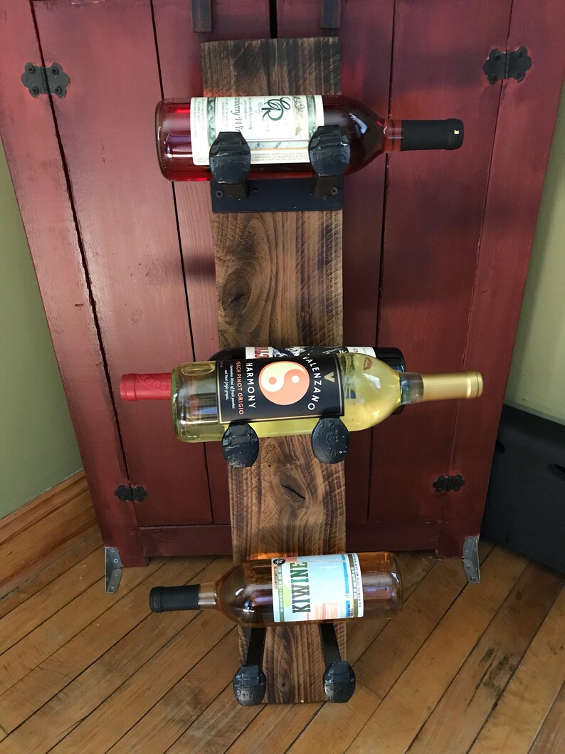 Railroad Spike Wine Bottle Holder Etsy