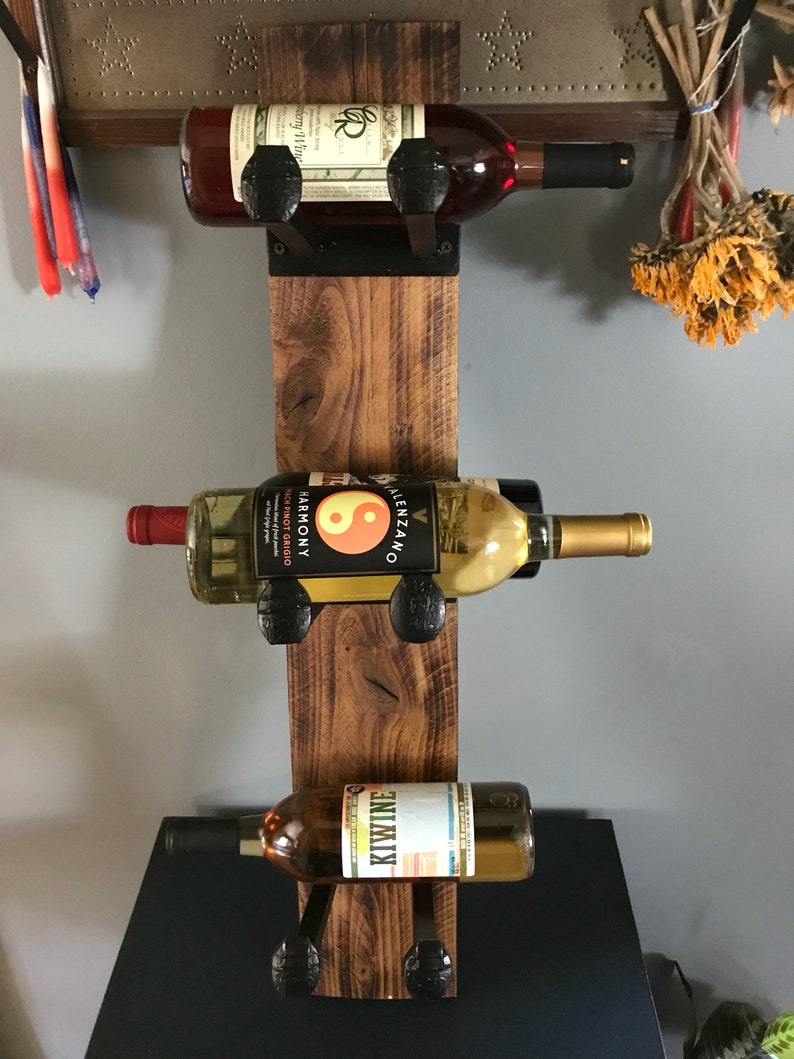 Railroad Spike Wine Bottle Holder Etsy