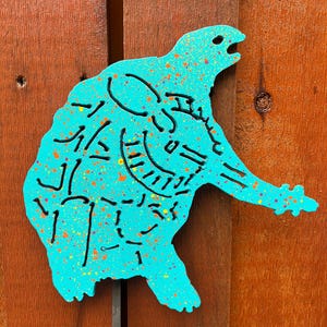 Dankbar Totenschildkröte Schildkröte Gartenstecker