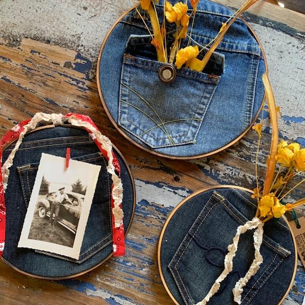 Denim Wall Art Etsy Canada