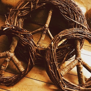 Peace Sign Grapevine Wreaths