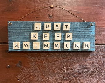 Just Keep Schwimmen Zeichen