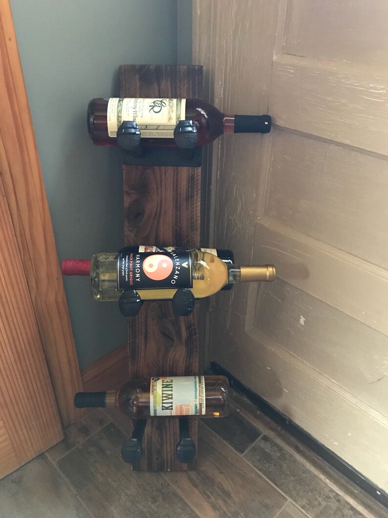 Railroad Spike Wine Bottle Holder Etsy