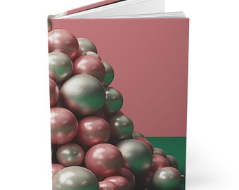Pink & Green Pearl Journal: Stylish Matte Hardcover Notebook