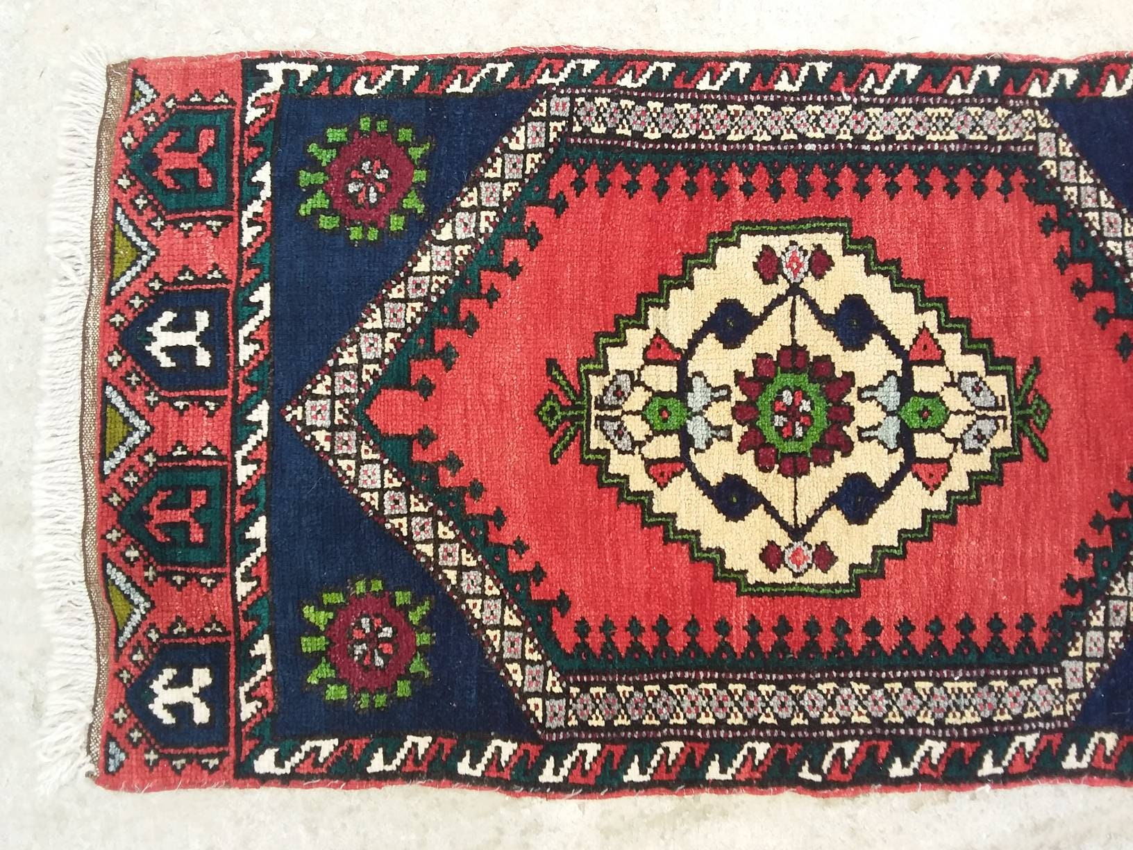 Small Vintage Bathroom Rug Small Oushak Rug FREE SHIPPING Etsy