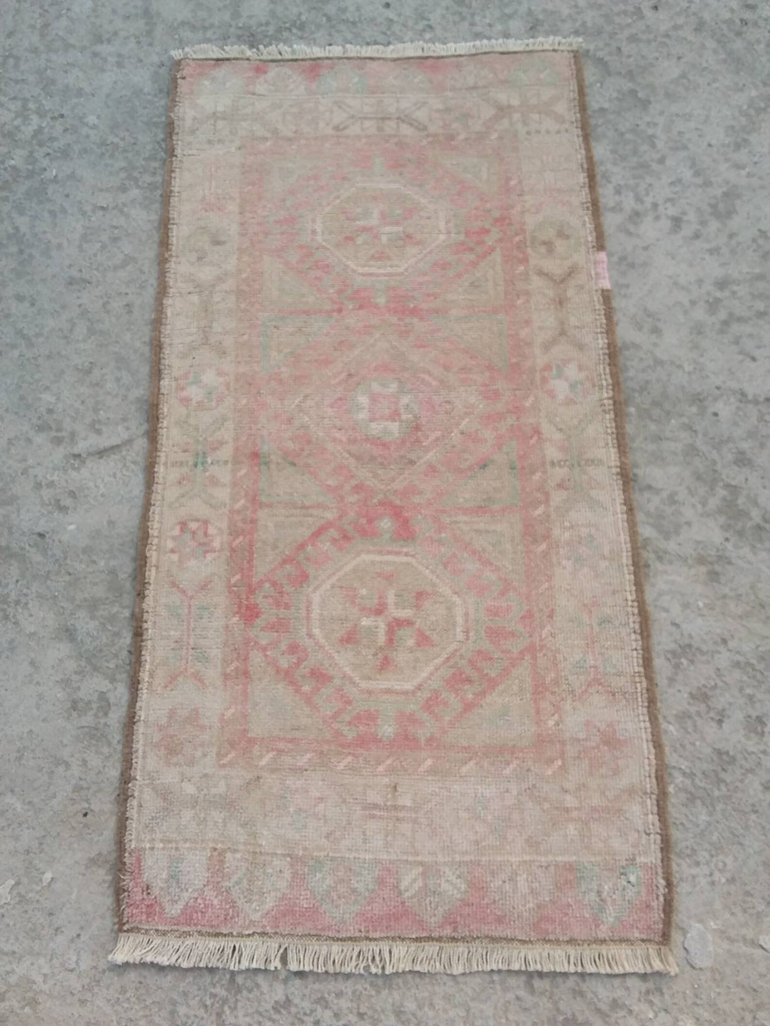 Small Vintage Bathroom Rug Small Turkish Rug FREE SHIPPING Etsy
