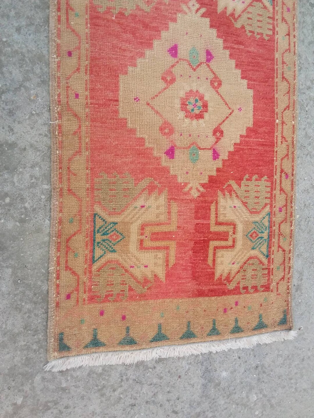 Small Vintage Bathroom Rug Small Turkish Rug FREE SHIPPING Etsy