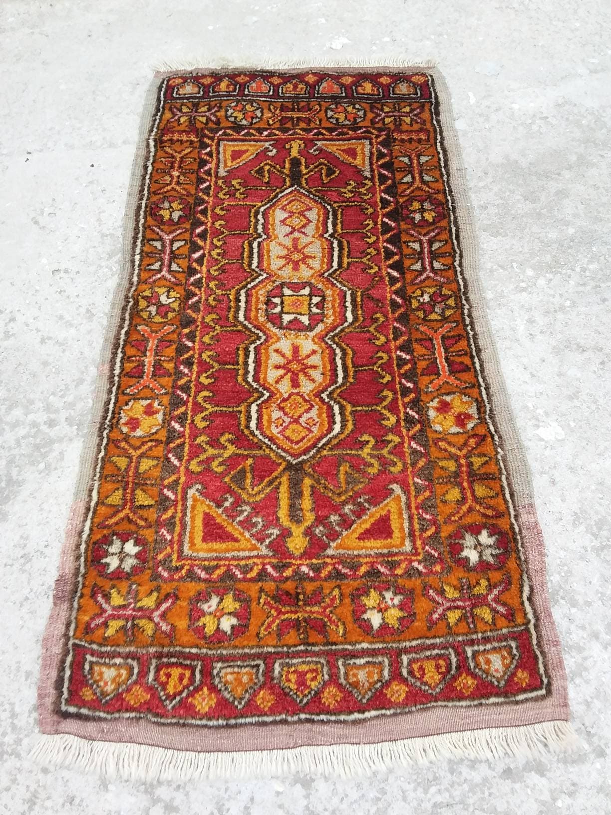 Powder Room Rug Kitchen Small Rug Bedside Rug Handwoven Etsy UK