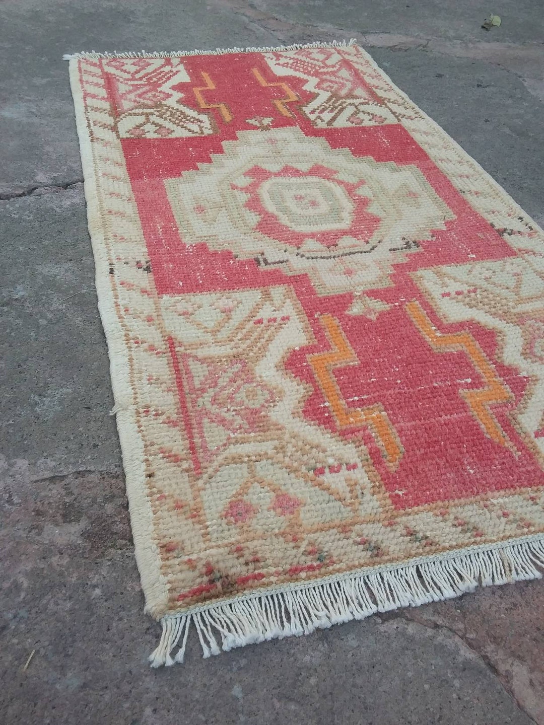 Pink Rug / Small Pink Rug / Turkish Pink Rug / Pink Door Mat Etsy