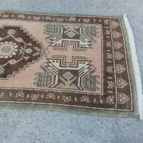 FREE SHIPPING! Turkish rugs ,Decorative Rugs, shops handmade Rugs ,old rugs,door mat rugs , anatolian small rug, vintage small rug, small 1.7x3.6