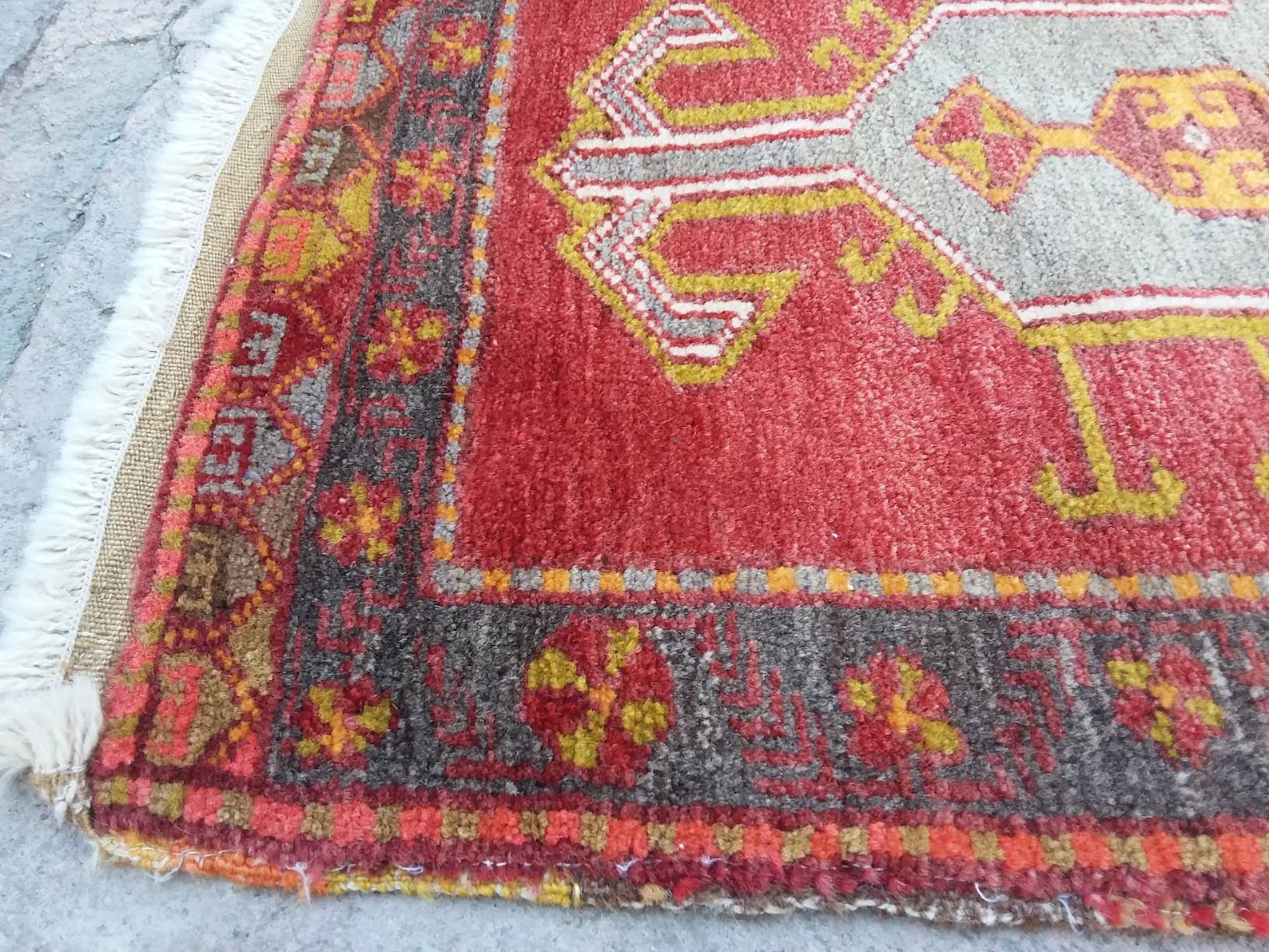Vintage Small Rug Distressed Small Rug Entrance Door Mat Etsy