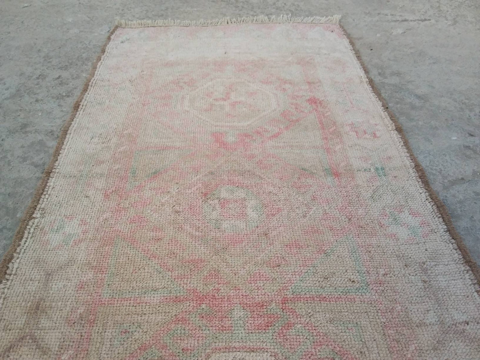 Small Vintage Bathroom Rug Small Turkish Rug FREE SHIPPING Etsy