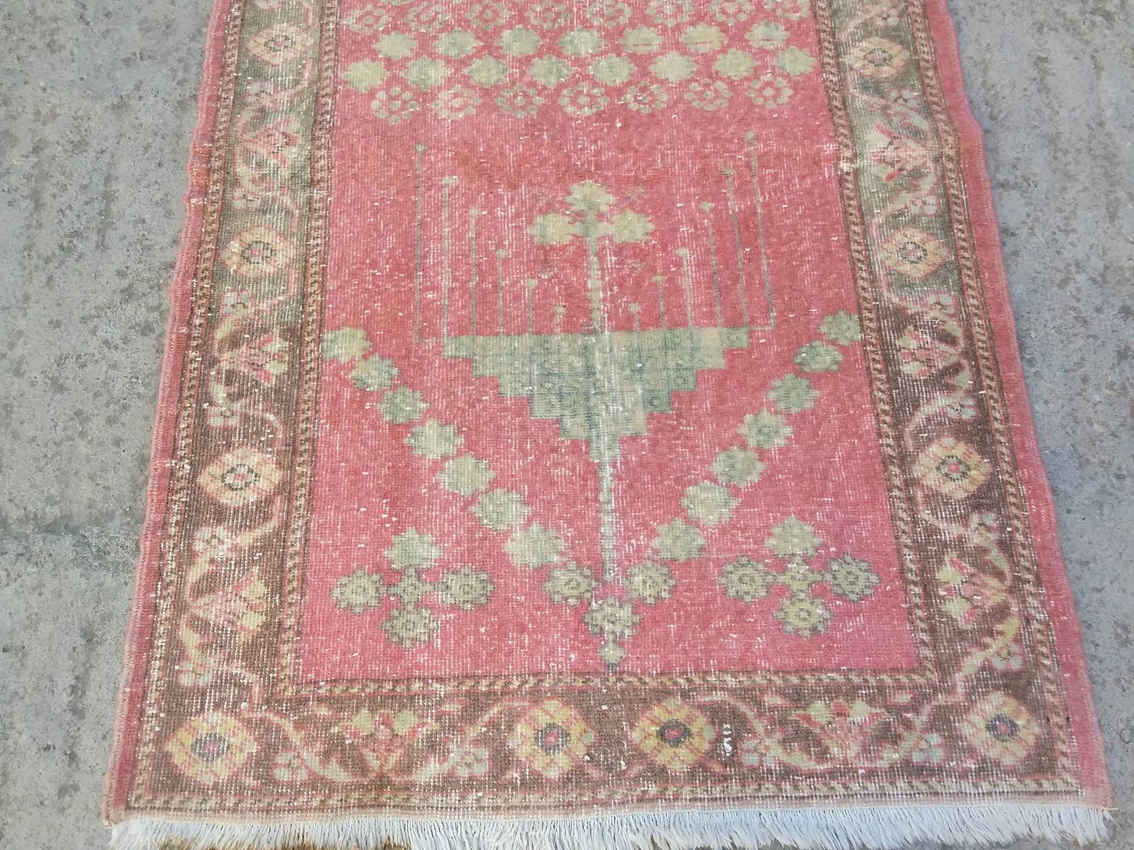 Prayer Rug Turkish Prayer Rug Handmade Vintagetribal Turkish Etsy