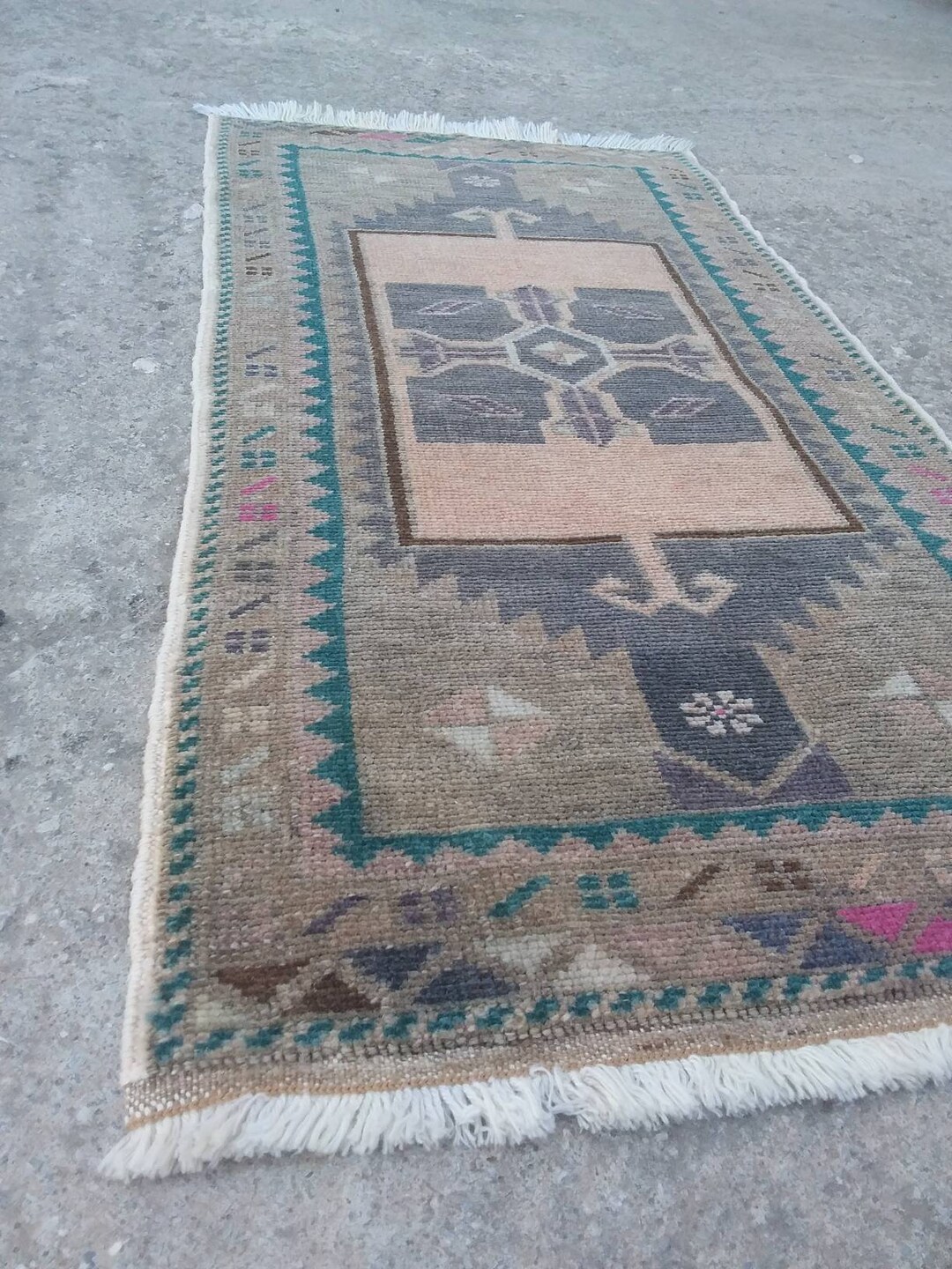 1.6x3.1, Anatolian Rug, Handmade Rug, Vintage Rug, Door Mat Rug ...