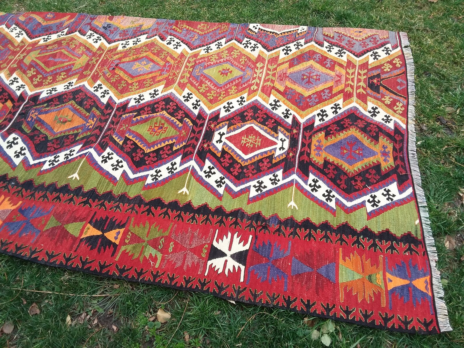 Bohemian Turkish Vintage Kilims Rug Handmade Turkish Kilims Etsy