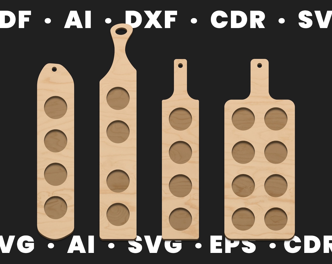 Beer Flights SVG Cutting kitchen boards set svg Cnc files for Etsy