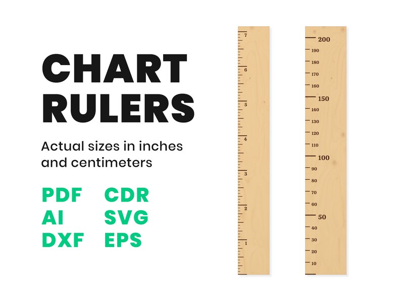 Download Growth chart ruler svg Laser cut template Cnc cutting file ...