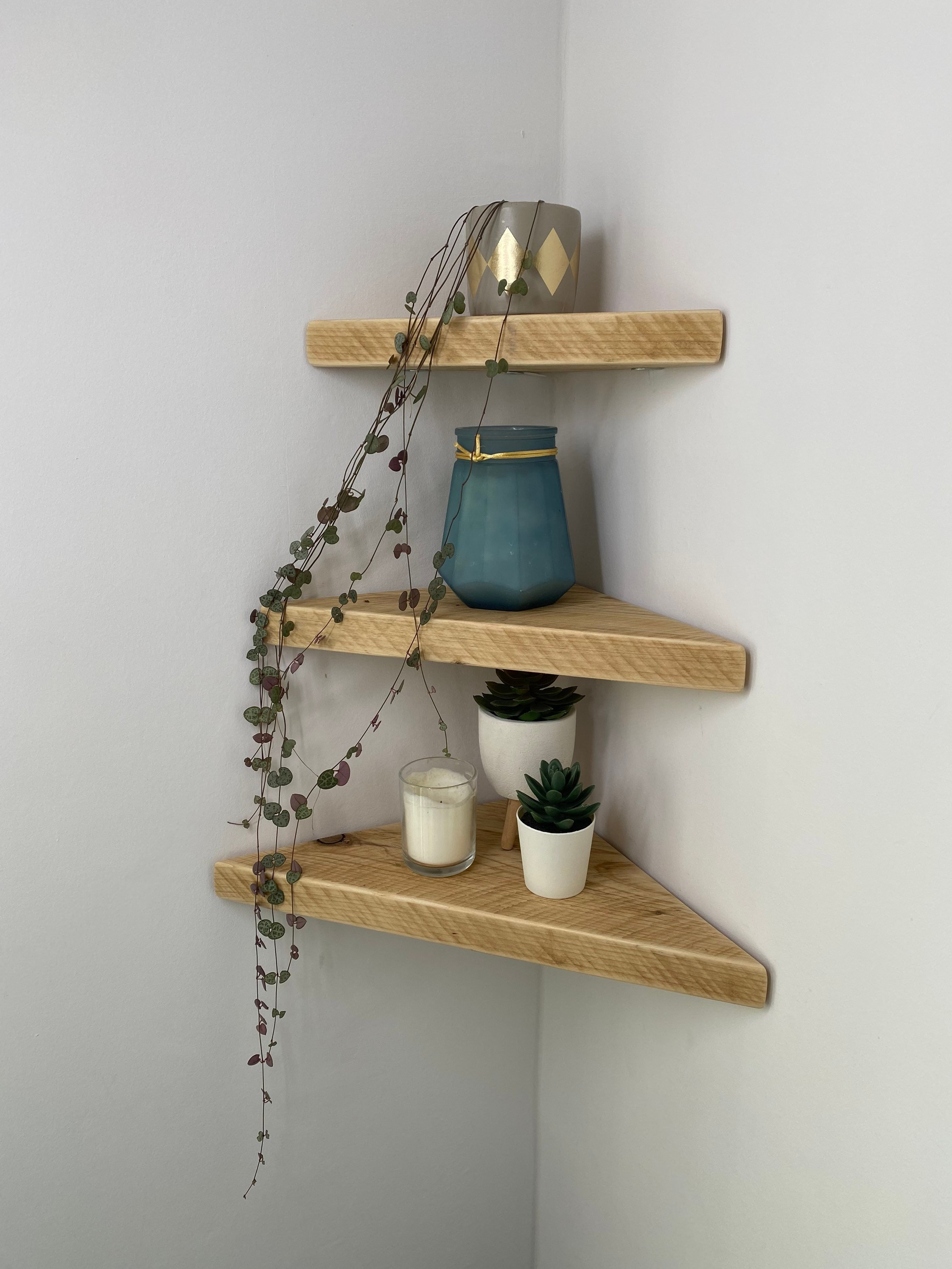 Reclaimed Scaffold Board Corner Shelf Shelf Scaffold Floating Etsy UK