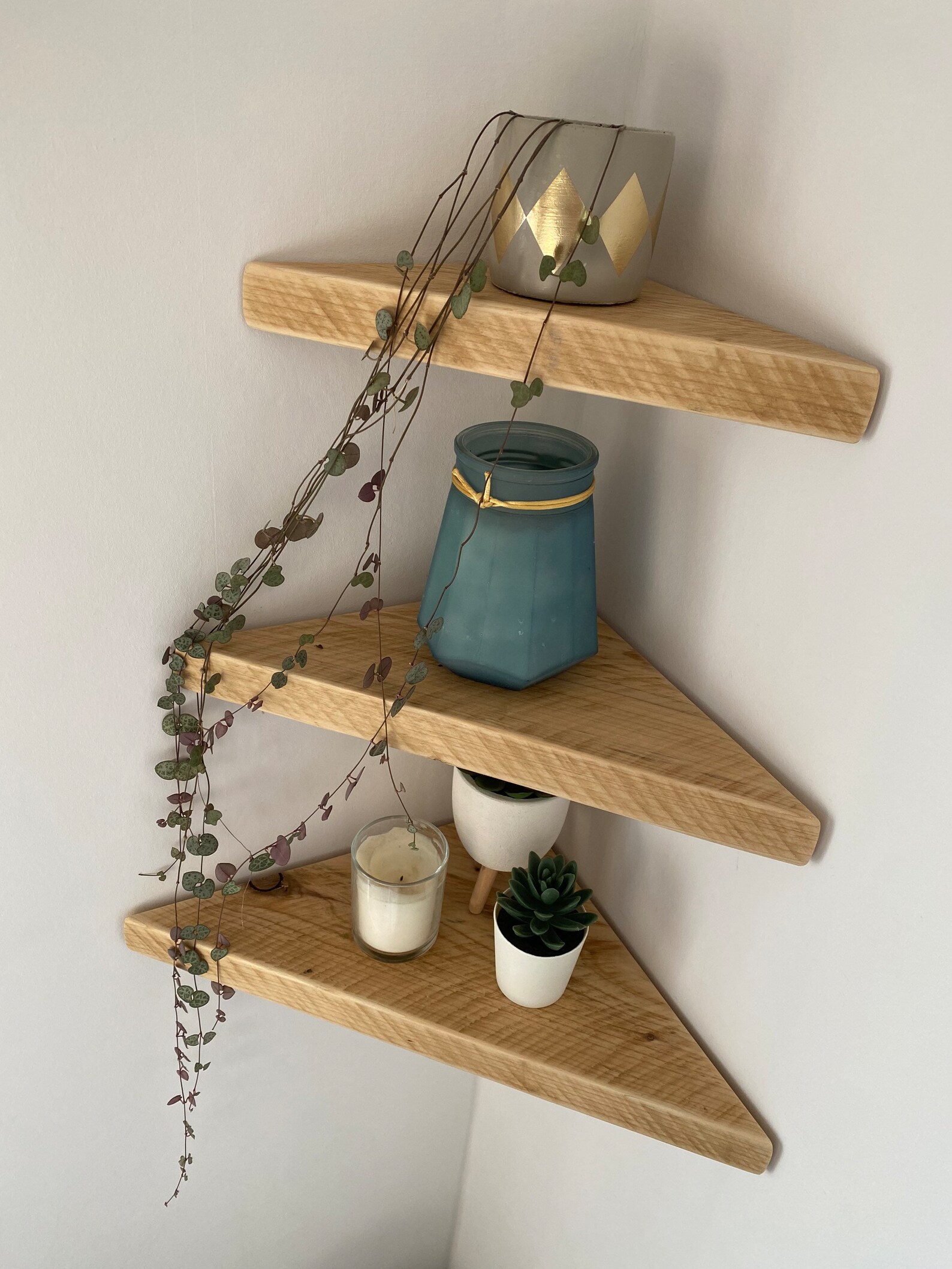 Reclaimed Scaffold Board Corner Shelf Shelf Scaffold Floating Etsy UK