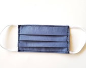 Fabric face mask washable Solid Indigo