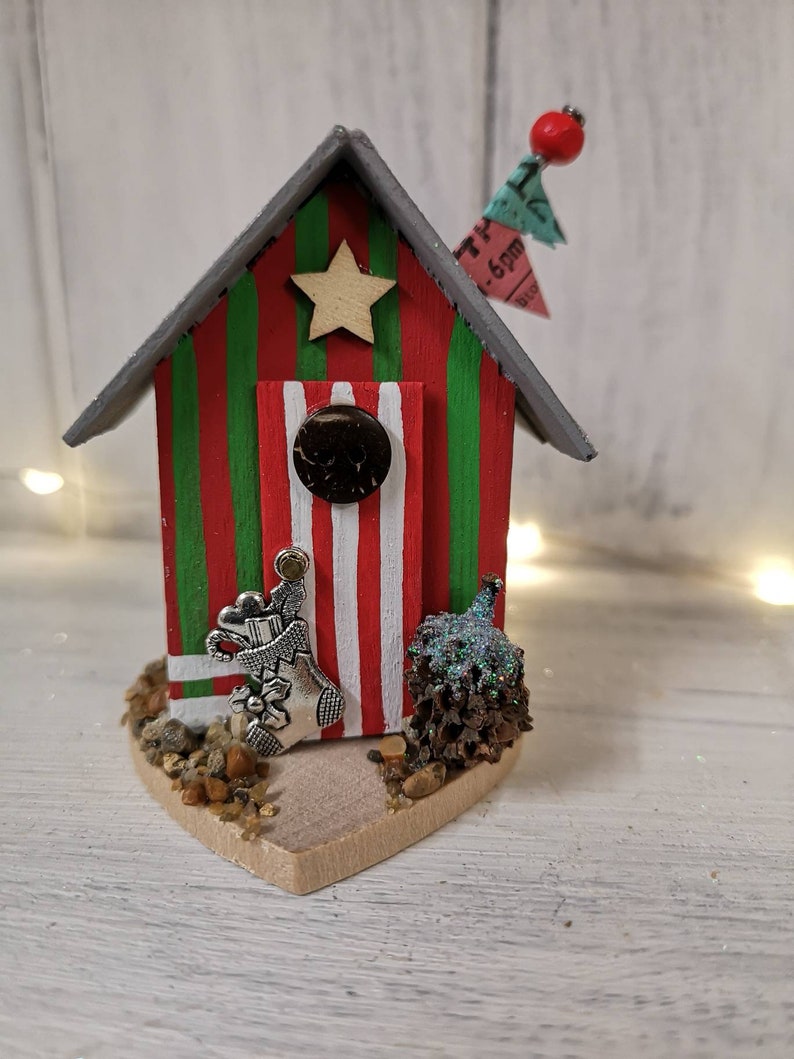 Christmas beach hut decorations  Etsy