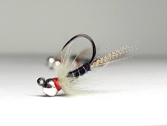 Black & White CDC Tungsten Jig Nymph Trout Flies Fly Fishing -  New  Zealand