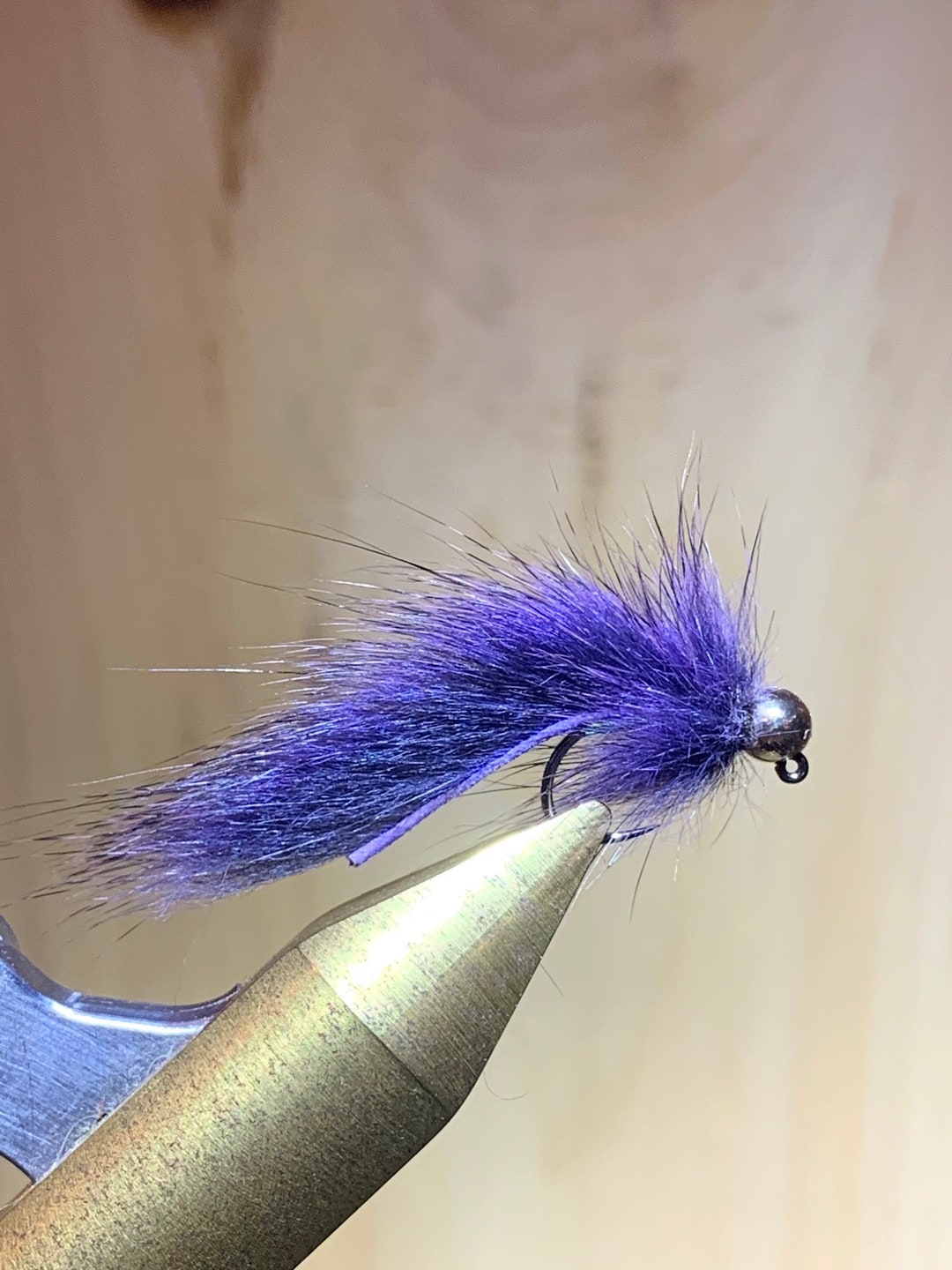 Purple Pine Squirrel Tungsten Leech Jig Wooly Bugger Beater Fly Fishing