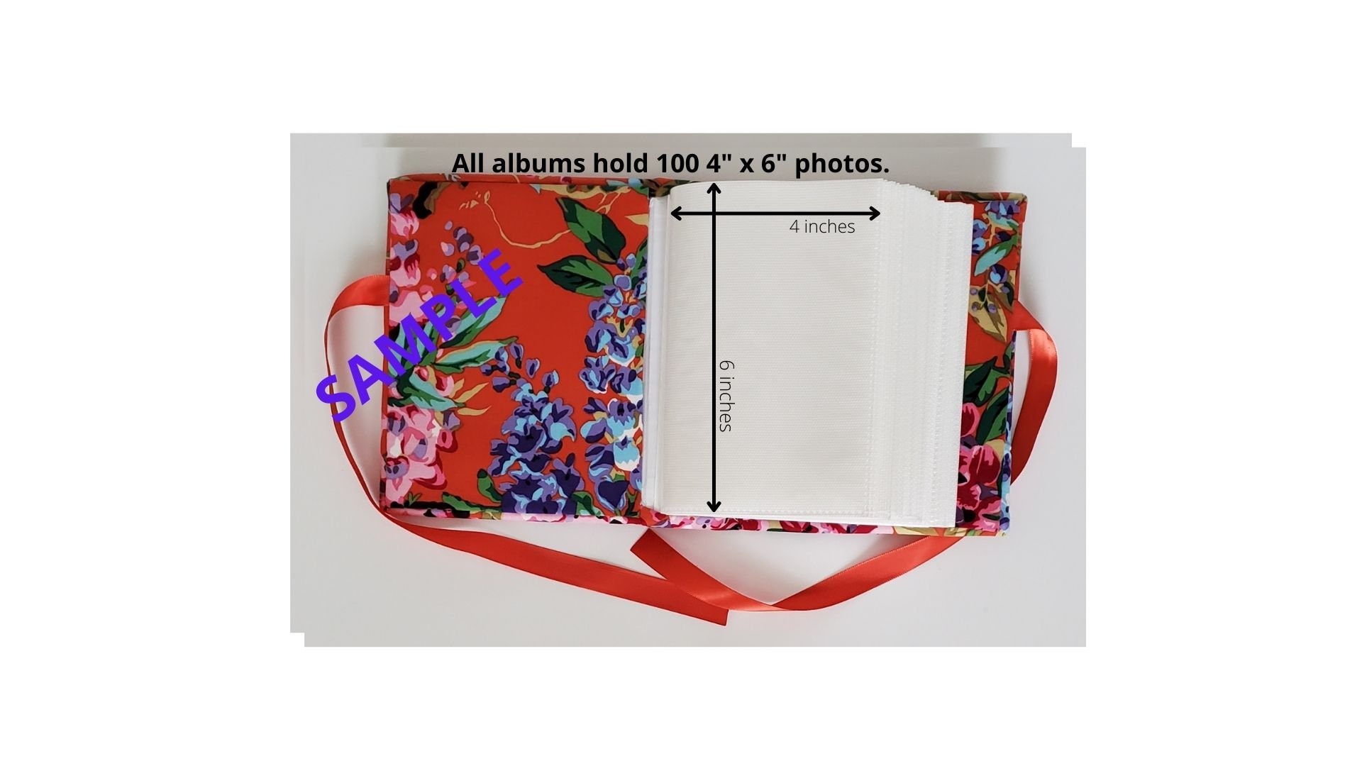 120 Photos Photo Album for 4x6 . Picture Album, Linen Photo Album