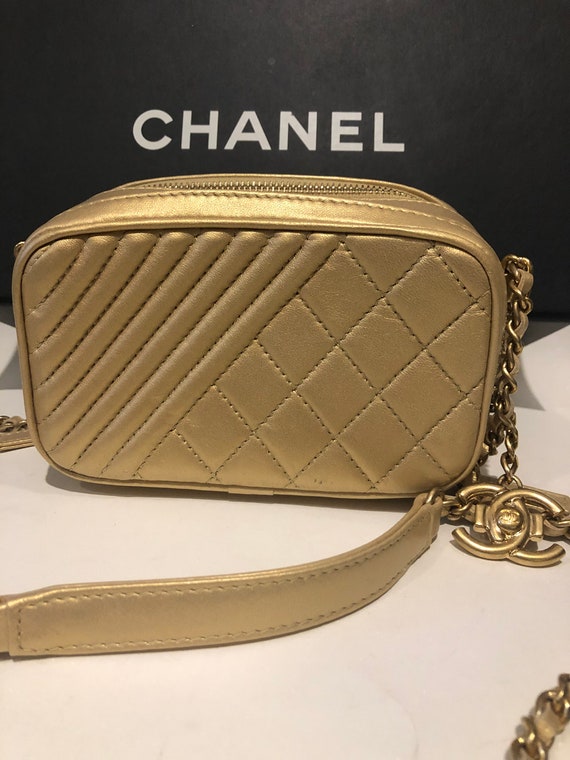 Chanel Coco Boy Cross Body Camera Bag Cc Logo Gold Quilted Etsy Chanel Coco Boy Cross Body Camera Bag Cc Logo Gold Quilted Etsy